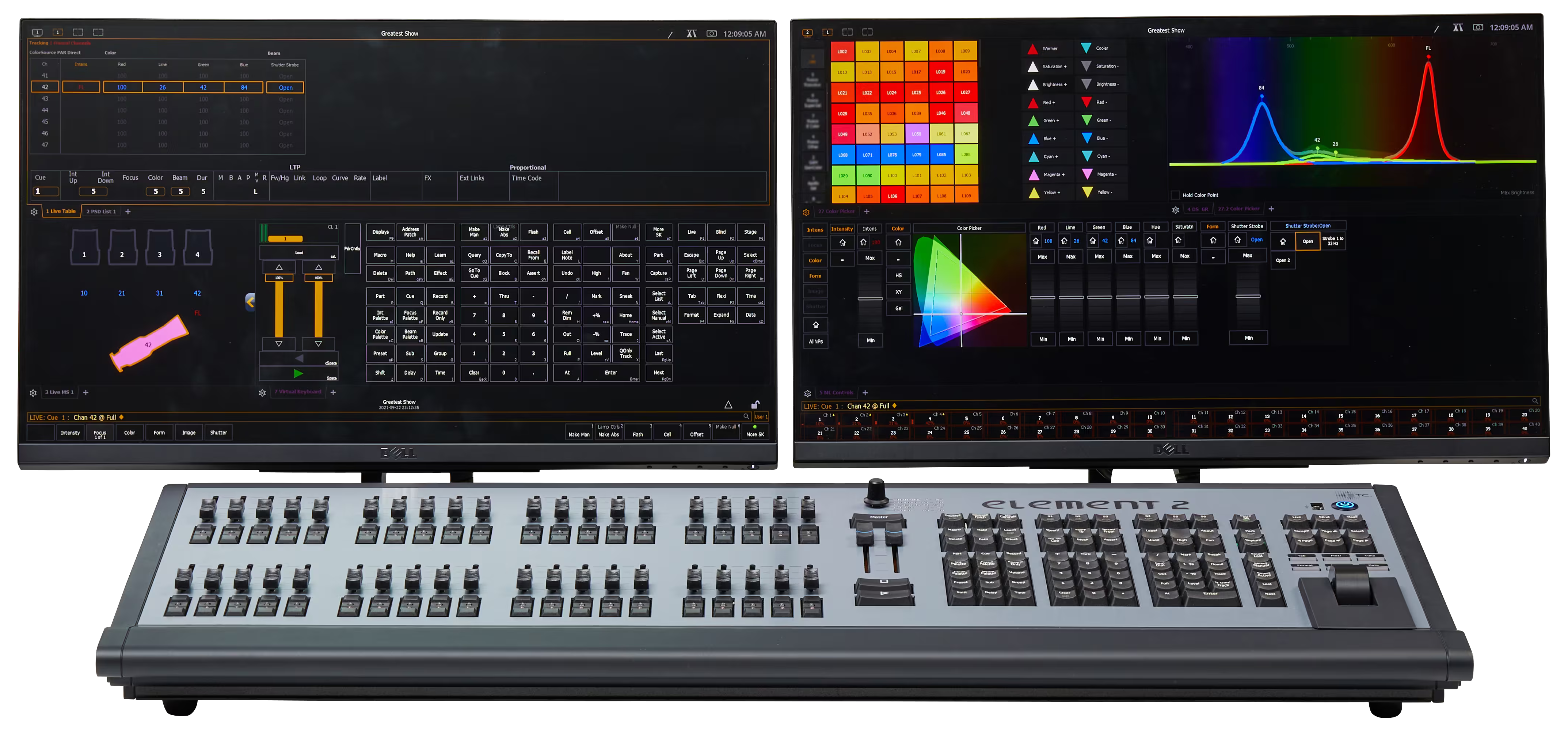 Das Element 2, so wie es in der Aula verbaut ist